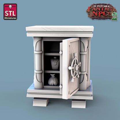Jewelers NPC Set | Tabletop Scale | D&D TTRPG Miniature | STL Miniatures