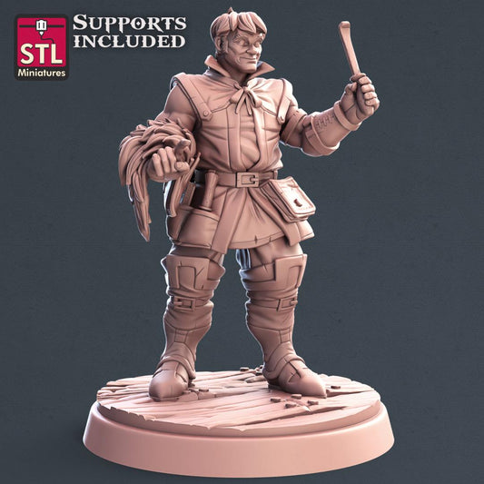 Leatherworker NPC Set | Tabletop Scale | D&D TTRPG Miniature | STL Miniatures