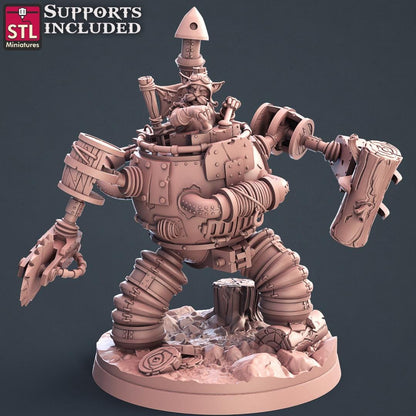 Lumberjack NPC Set | Tabletop Scale | D&D TTRPG Miniature | STL Miniatures