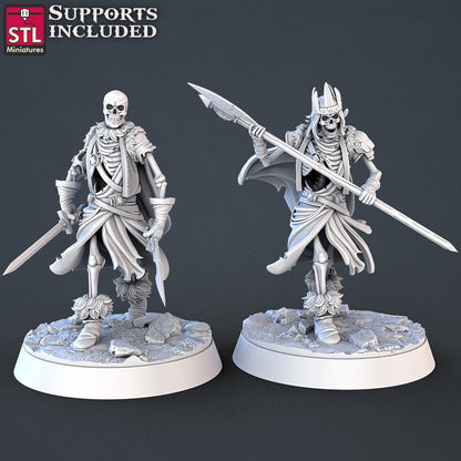Modular Skeletons Enemy Monster Set | Tabletop Scale | D&D TTRPG Miniature | STL Miniatures