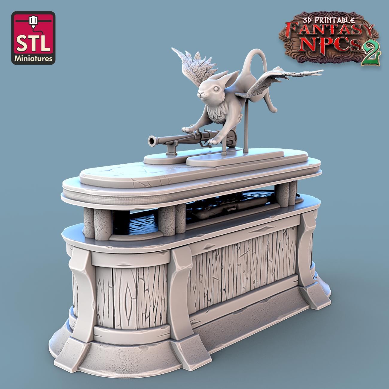 Trophy Hunter NPC Set | Tabletop Scale | D&D TTRPG Miniature | STL Miniatures