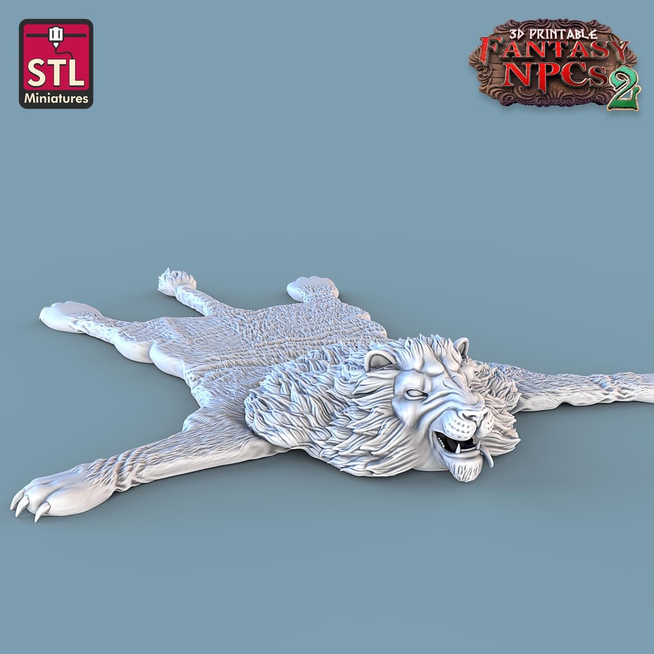 Trophy Hunter NPC Set | Tabletop Scale | D&D TTRPG Miniature | STL Miniatures