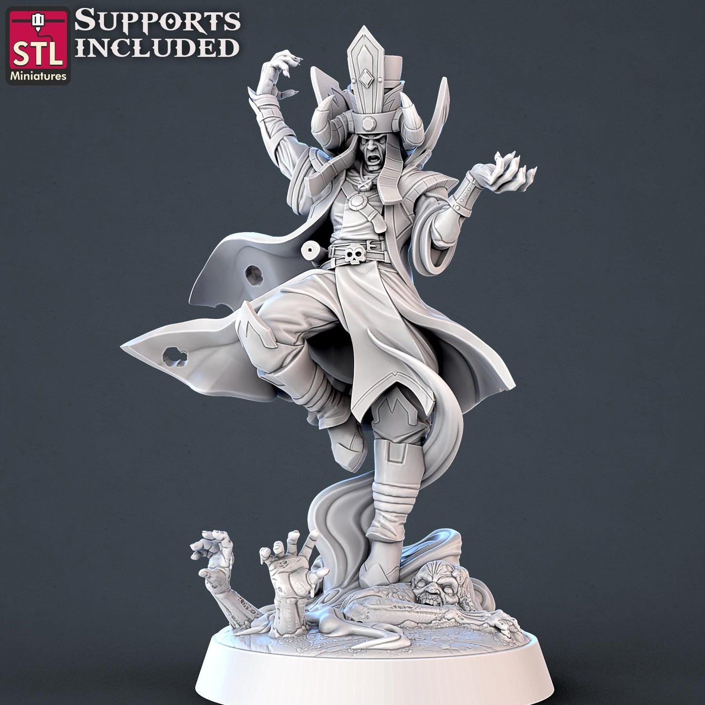 Modular Undead Enemy Monster Set | Tabletop Scale | D&D TTRPG Miniature | STL Miniatures