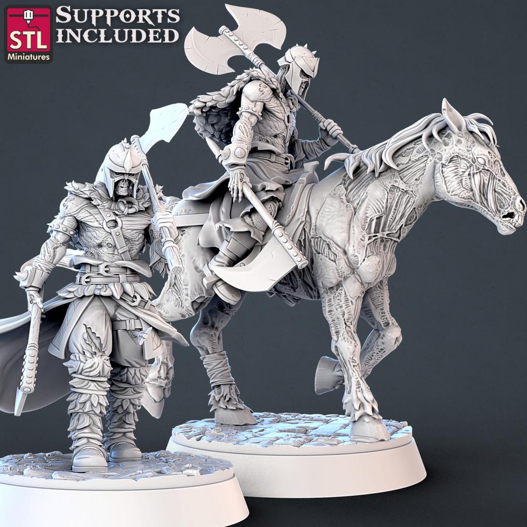 Modular Undead Enemy Monster Set | Tabletop Scale | D&D TTRPG Miniature | STL Miniatures