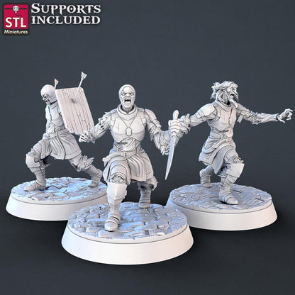 Modular Undead Enemy Monster Set | Tabletop Scale | D&D TTRPG Miniature | STL Miniatures