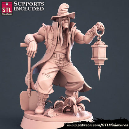 Undertaker NPC Set | Tabletop Scale | D&D TTRPG Miniature | STL Miniatures