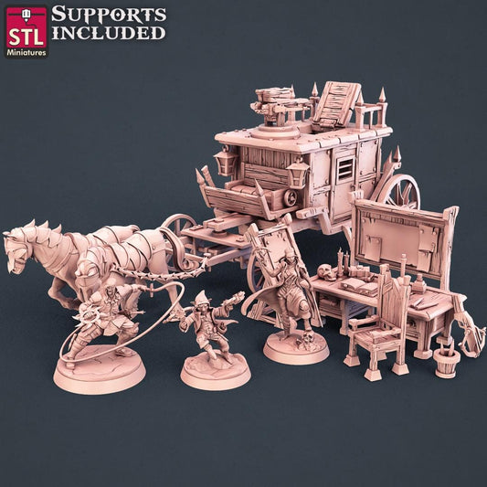 Vampire Hunters NPC Set | Tabletop Scale | D&D TTRPG Miniature | STL Miniatures