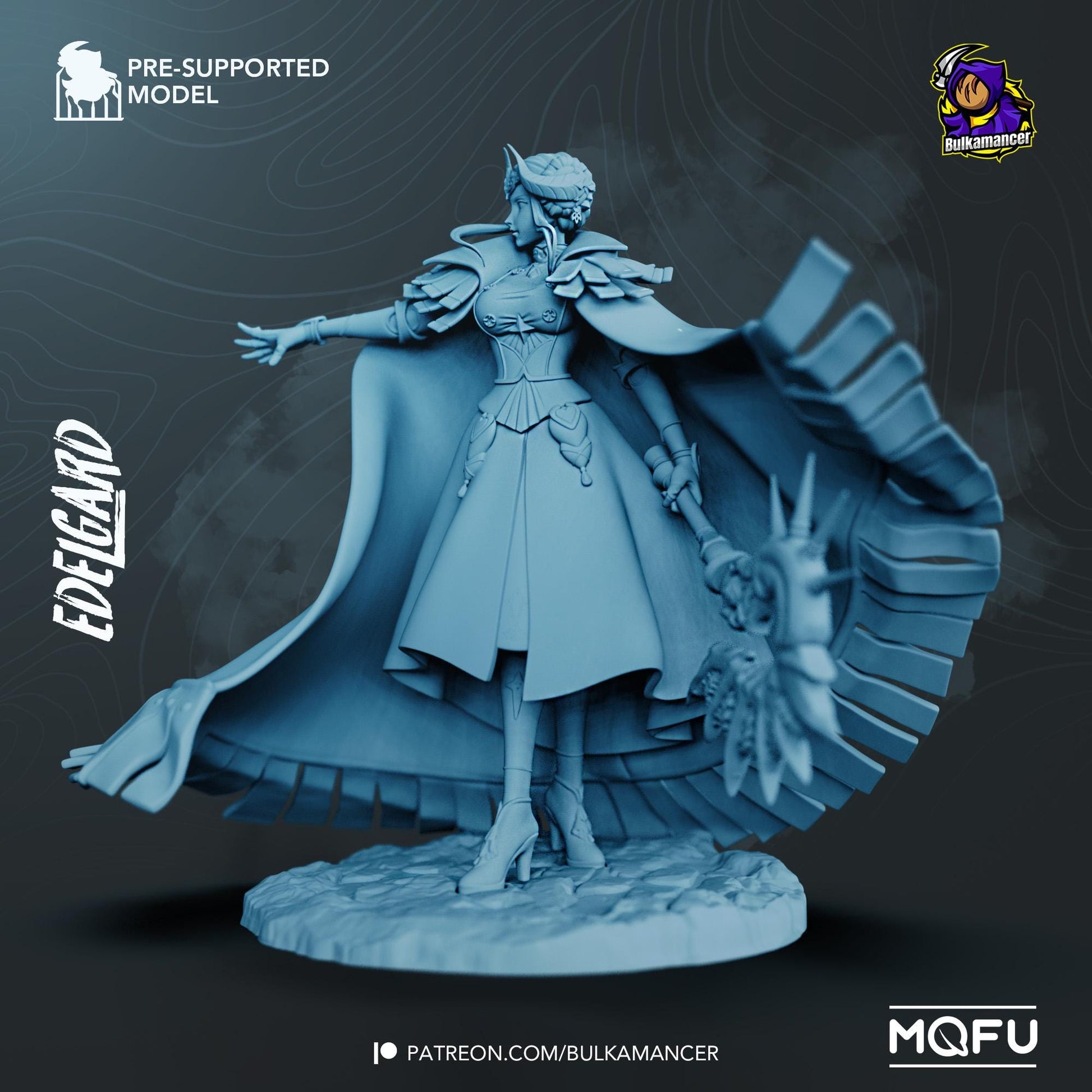 Fiery Empress | Resin Garage Kit Sculpture Anime Video Game Fan Art Statue | Bulkamancer Sculpts