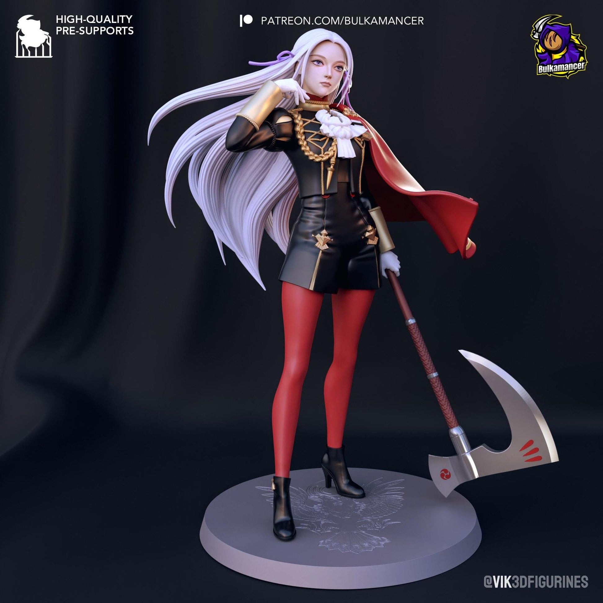 Fiery Student | Resin Garage Kit Sculpture Anime Video Game Fan Art Statue | Bulkamancer Sculpts
