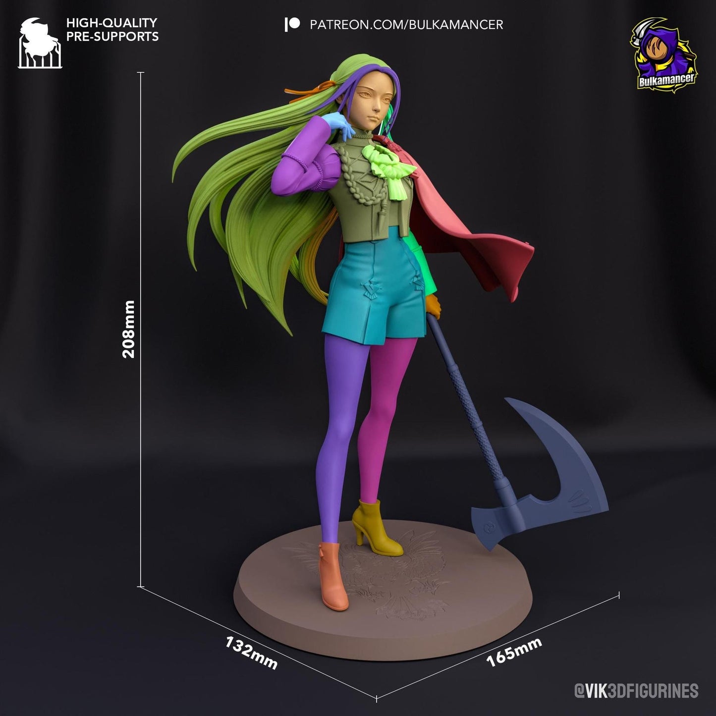 Fiery Student | Resin Garage Kit Sculpture Anime Video Game Fan Art Statue | Bulkamancer Sculpts