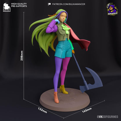 Fiery Student | Resin Garage Kit Sculpture Anime Video Game Fan Art Statue | Bulkamancer Sculpts