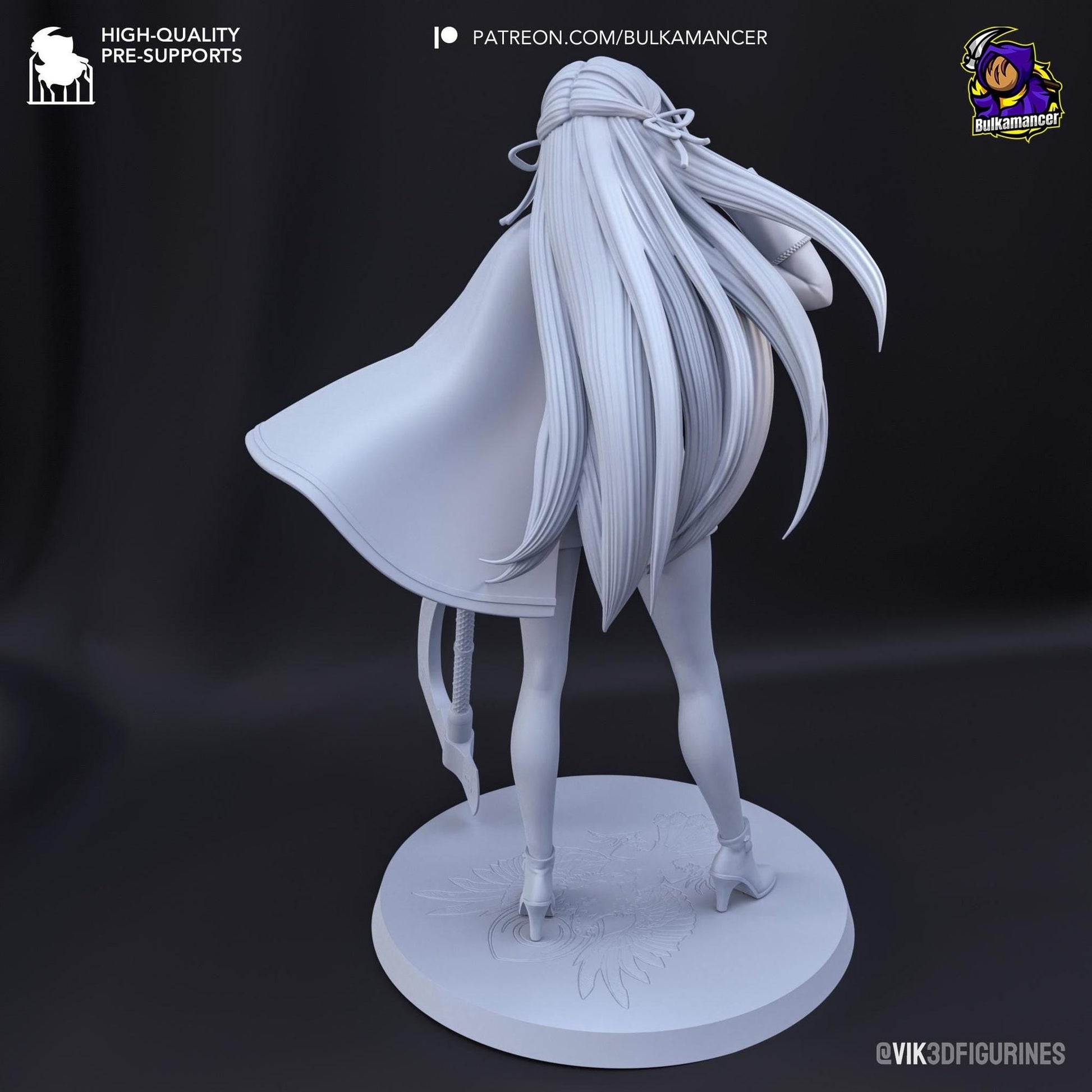 Fiery Student | Resin Garage Kit Sculpture Anime Video Game Fan Art Statue | Bulkamancer Sculpts
