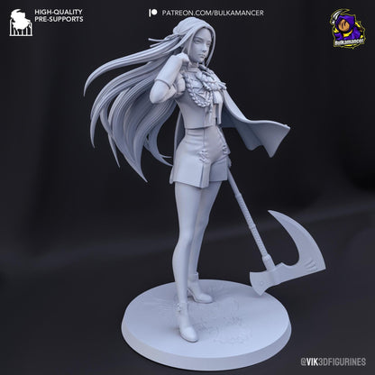 Fiery Student | Resin Garage Kit Sculpture Anime Video Game Fan Art Statue | Bulkamancer Sculpts