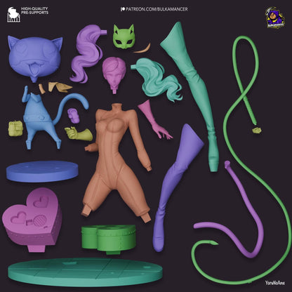 Flashy Panther | Resin Garage Kit Sculpture Anime Video Game Fan Art Statue | Bulkamancer Sculpts