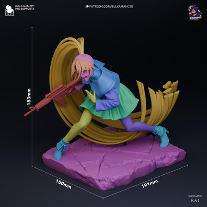 Forthright Rebel | Resin Garage Kit Sculpture Anime Video Game Fan Art Statue | Bulkamancer Sculpts