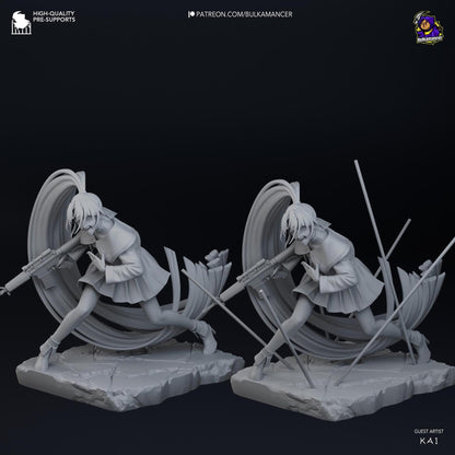 Forthright Rebel | Resin Garage Kit Sculpture Anime Video Game Fan Art Statue | Bulkamancer Sculpts