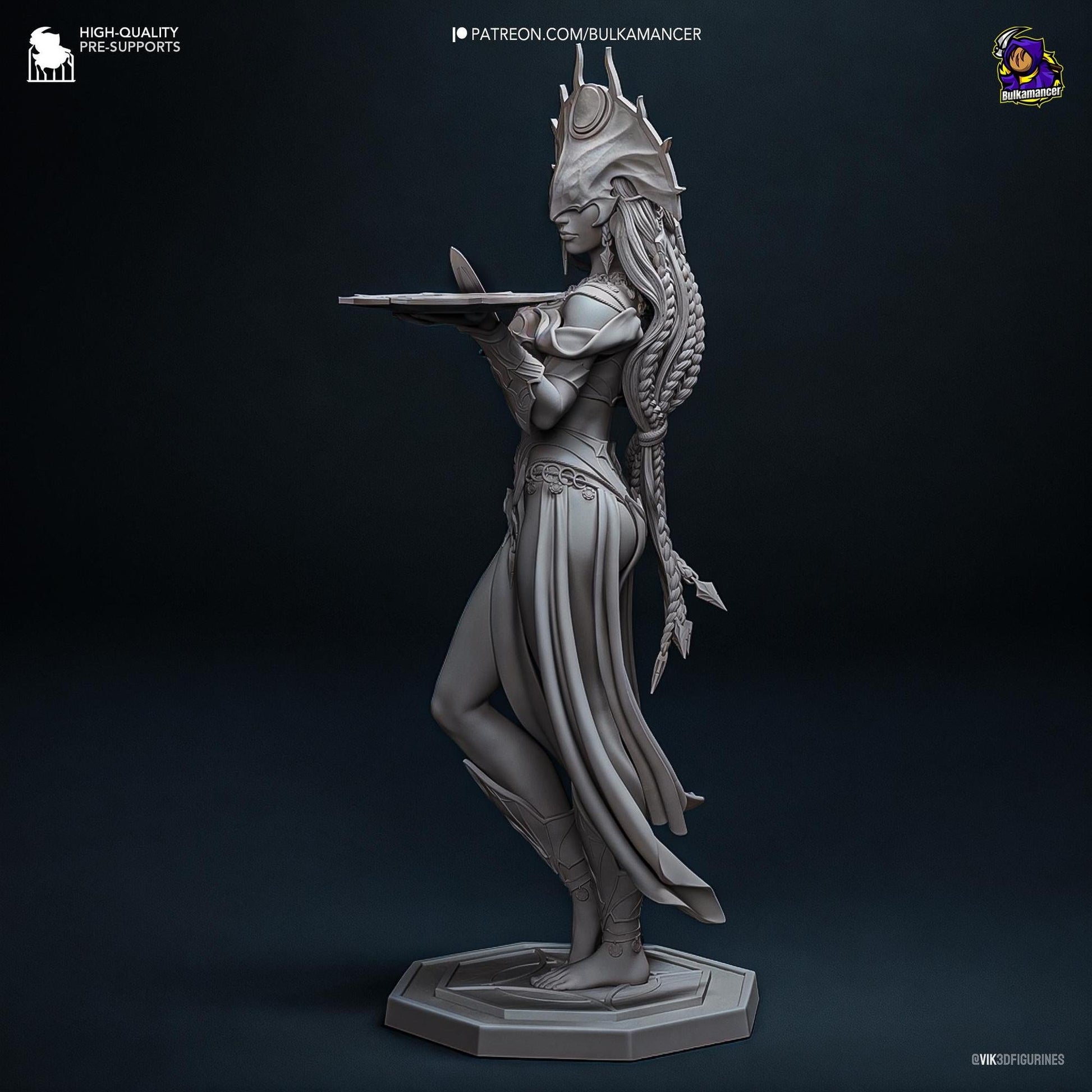 Goddess of Darkness | Resin Garage Kit Sculpture Anime Video Game Fan Art Statue | Bulkamancer Sculpts