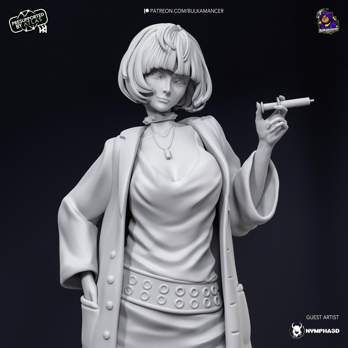 Goth Doctor | Resin Garage Kit Sculpture Anime Video Game Fan Art Statue | Bulkamancer Sculpts