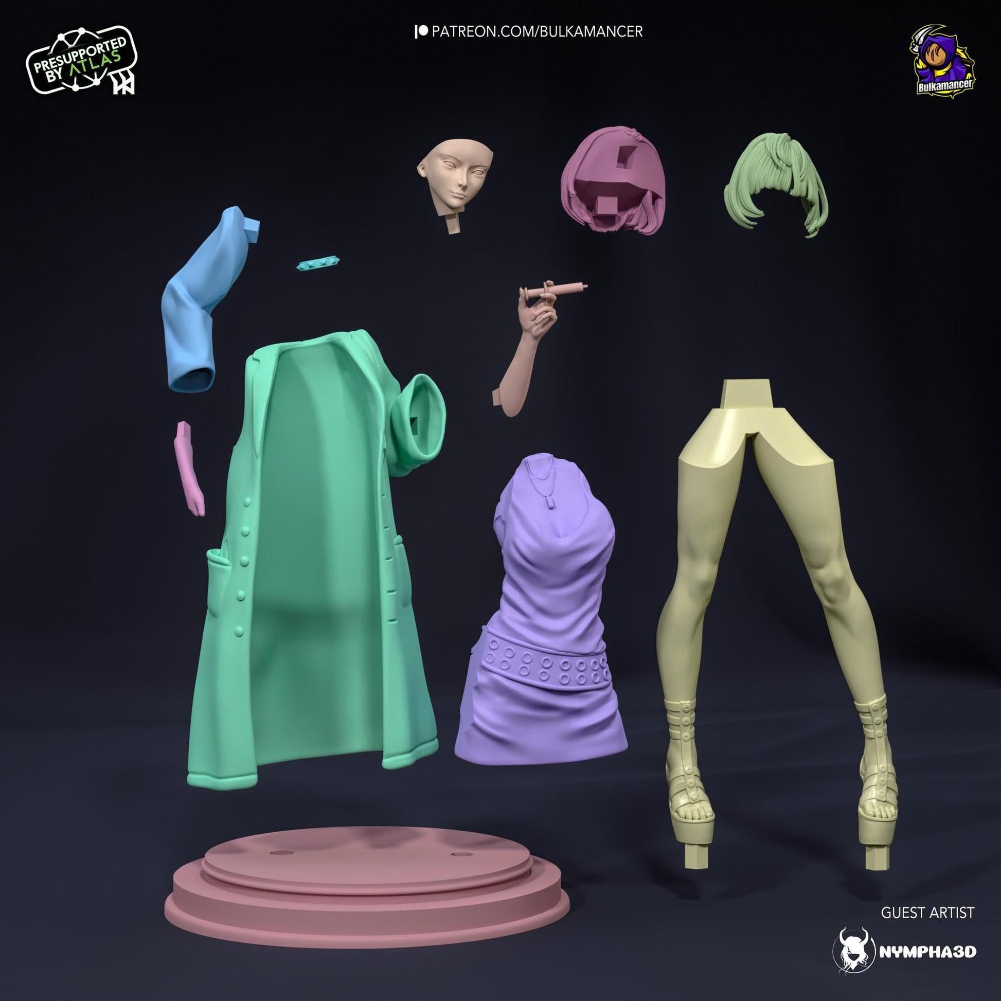 Goth Doctor | Resin Garage Kit Sculpture Anime Video Game Fan Art Statue | Bulkamancer Sculpts