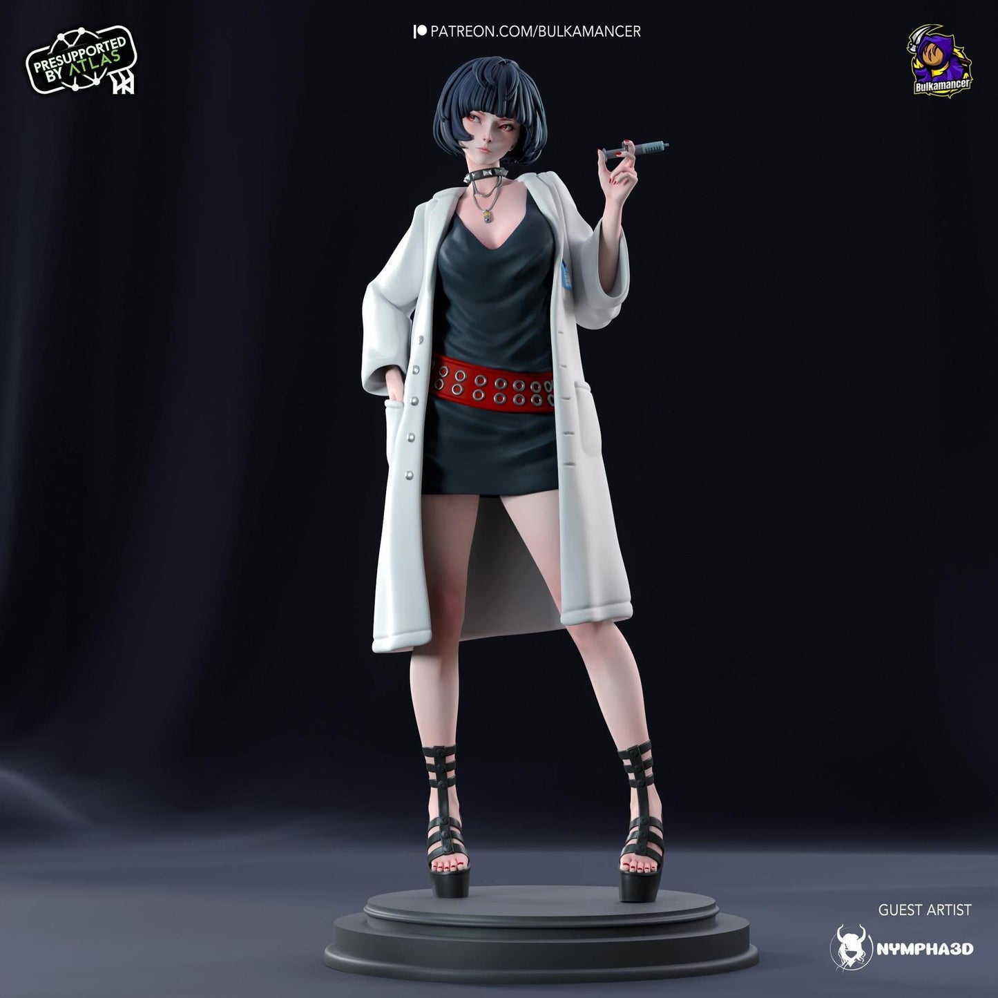 Goth Doctor | Resin Garage Kit Sculpture Anime Video Game Fan Art Statue | Bulkamancer Sculpts