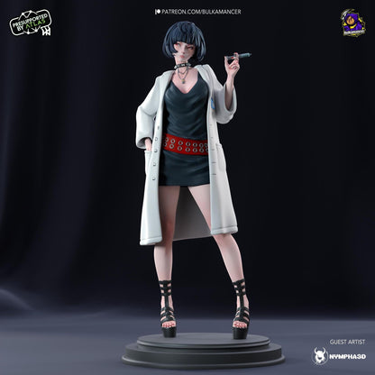 Goth Doctor | Resin Garage Kit Sculpture Anime Video Game Fan Art Statue | Bulkamancer Sculpts