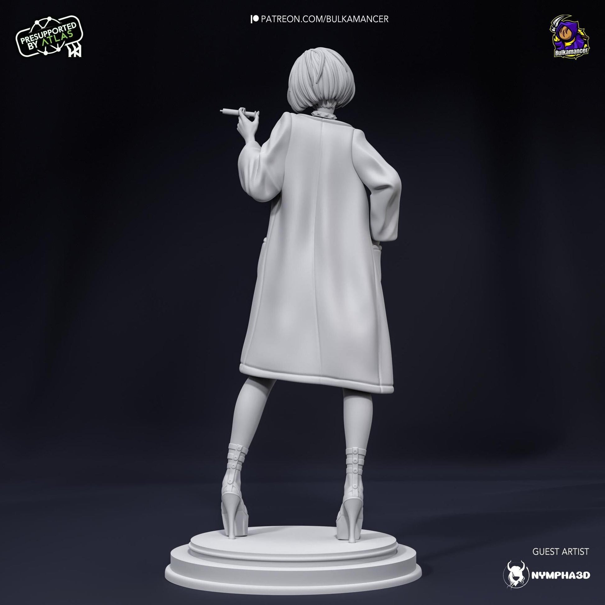 Goth Doctor | Resin Garage Kit Sculpture Anime Video Game Fan Art Statue | Bulkamancer Sculpts