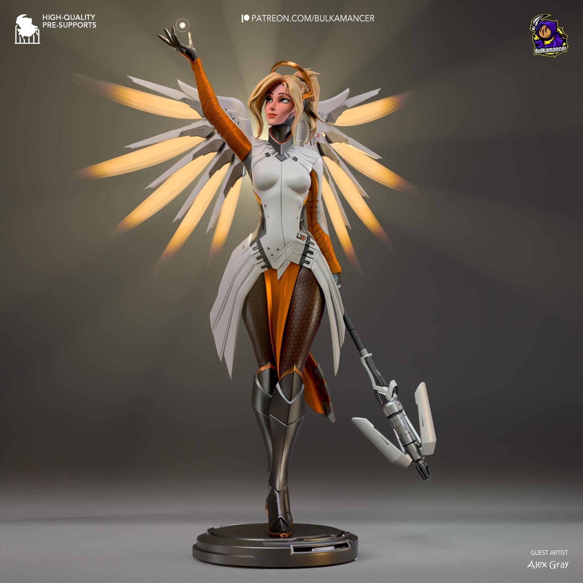 Guardian Angel | Resin Garage Kit Sculpture Anime Video Game Fan Art Statue | Bulkamancer Sculpts
