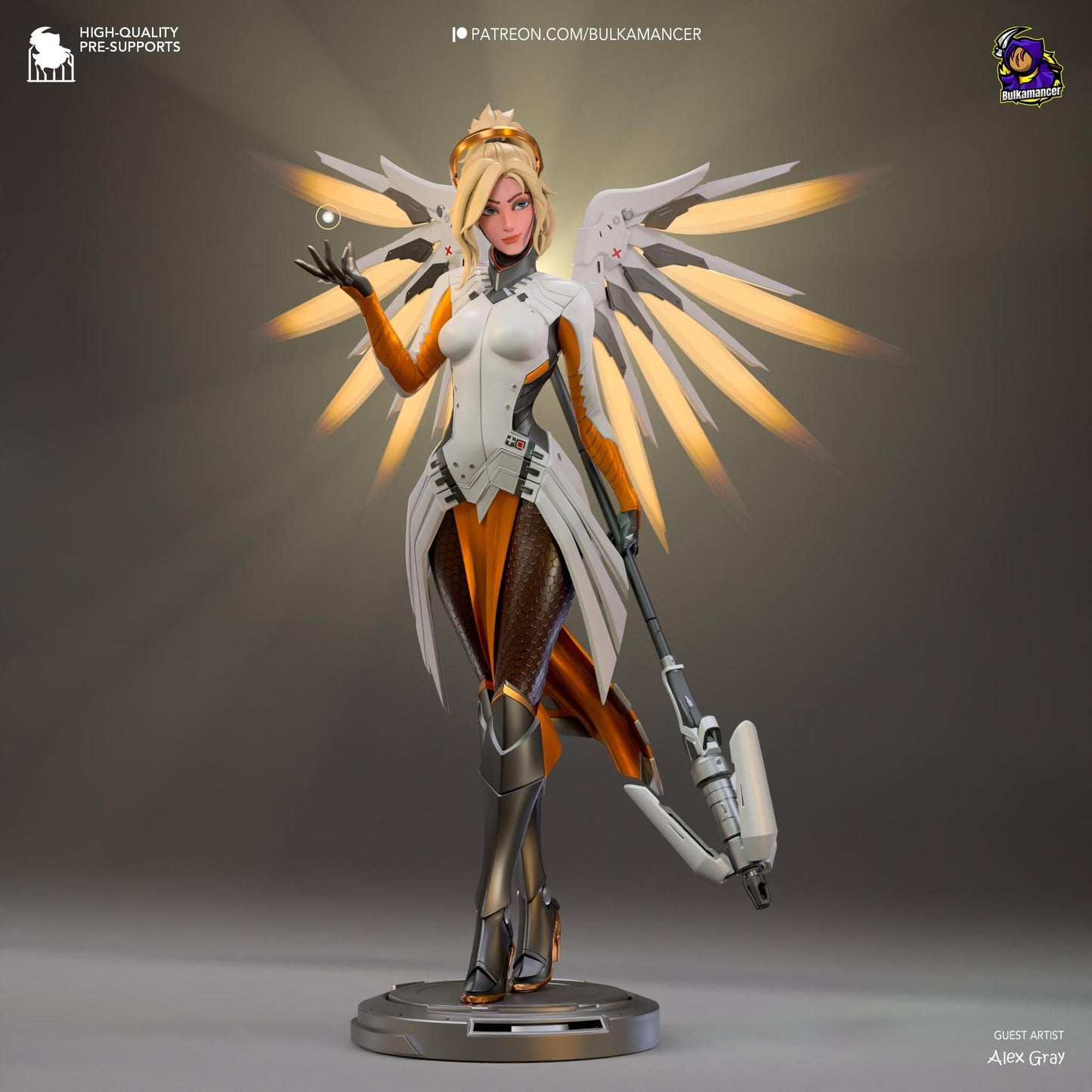 Guardian Angel | Resin Garage Kit Sculpture Anime Video Game Fan Art Statue | Bulkamancer Sculpts