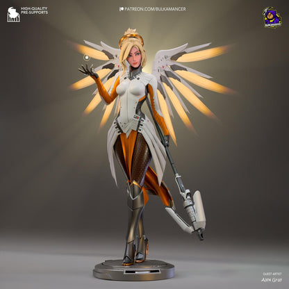 Guardian Angel | Resin Garage Kit Sculpture Anime Video Game Fan Art Statue | Bulkamancer Sculpts