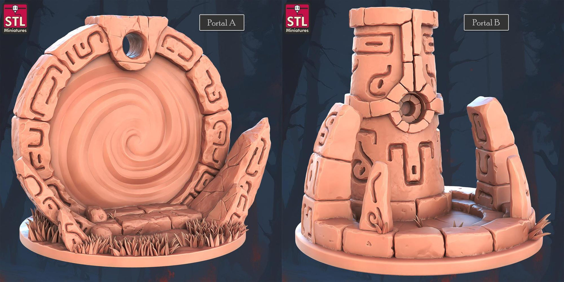 Floating Islands Build Your Own Set | Tabletop Scale | D&D TTRPG Miniature | STL Miniatures