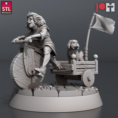 Arrows and Bow Maker NPC Set | Tabletop Scale | D&D TTRPG Miniature | STL Miniatures