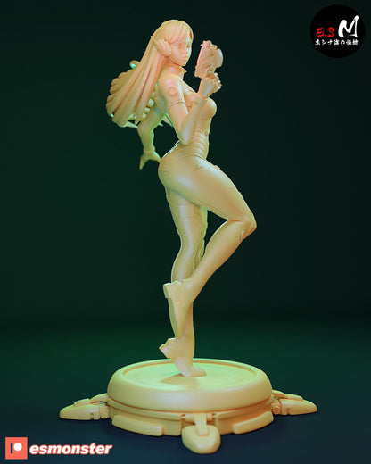 Pretty Mech Pilot | Resin Garage Kit Sculpture Anime Video Game Fan Art Statue | E.S Monster