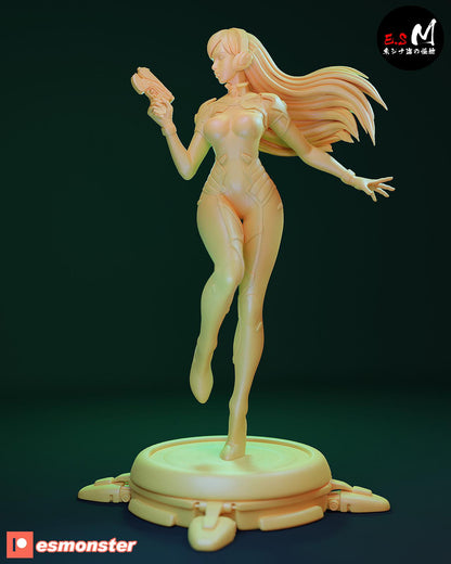 Pretty Mech Pilot | Resin Garage Kit Sculpture Anime Video Game Fan Art Statue | E.S Monster