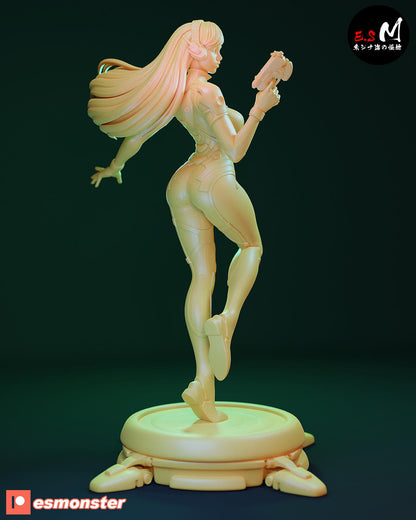 Pretty Mech Pilot | Resin Garage Kit Sculpture Anime Video Game Fan Art Statue | E.S Monster