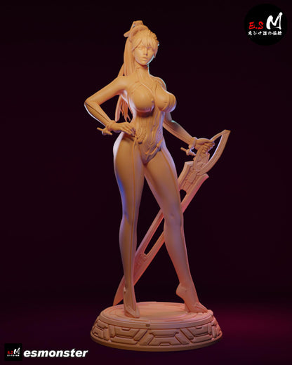 Stellar Soldier | Resin Garage Kit Sculpture Anime Video Game Fan Art Statue | E.S Monster