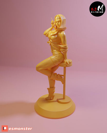 Space Bounty Hunter | Resin Garage Kit Sculpture Anime Video Game Fan Art Statue | E.S Monster