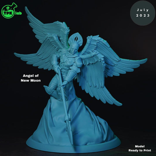 Angel of Sunrise and New Moon Celestial Warriors | Tabletop Gaming Miniature | TPKLab