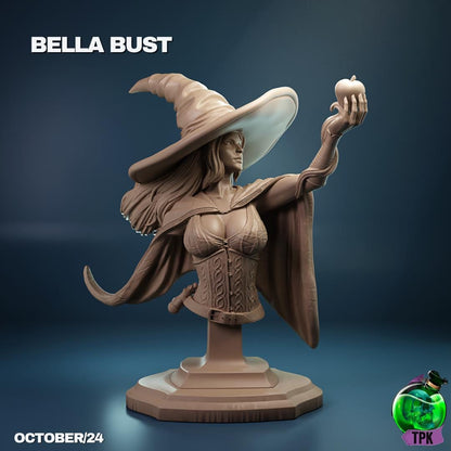 Bella the Fair Witch Sorceress Mage | Tabletop Gaming Mini or Display Figure | TPKLab