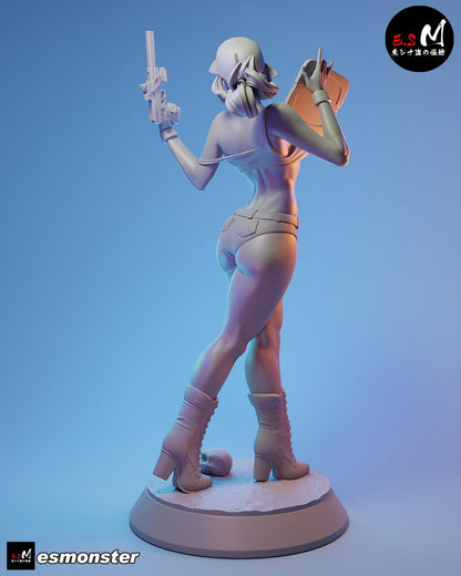 Skilled Weapon Specialist | Resin Garage Kit Sculpture Anime Video Game Fan Art Statue | E.S Monster