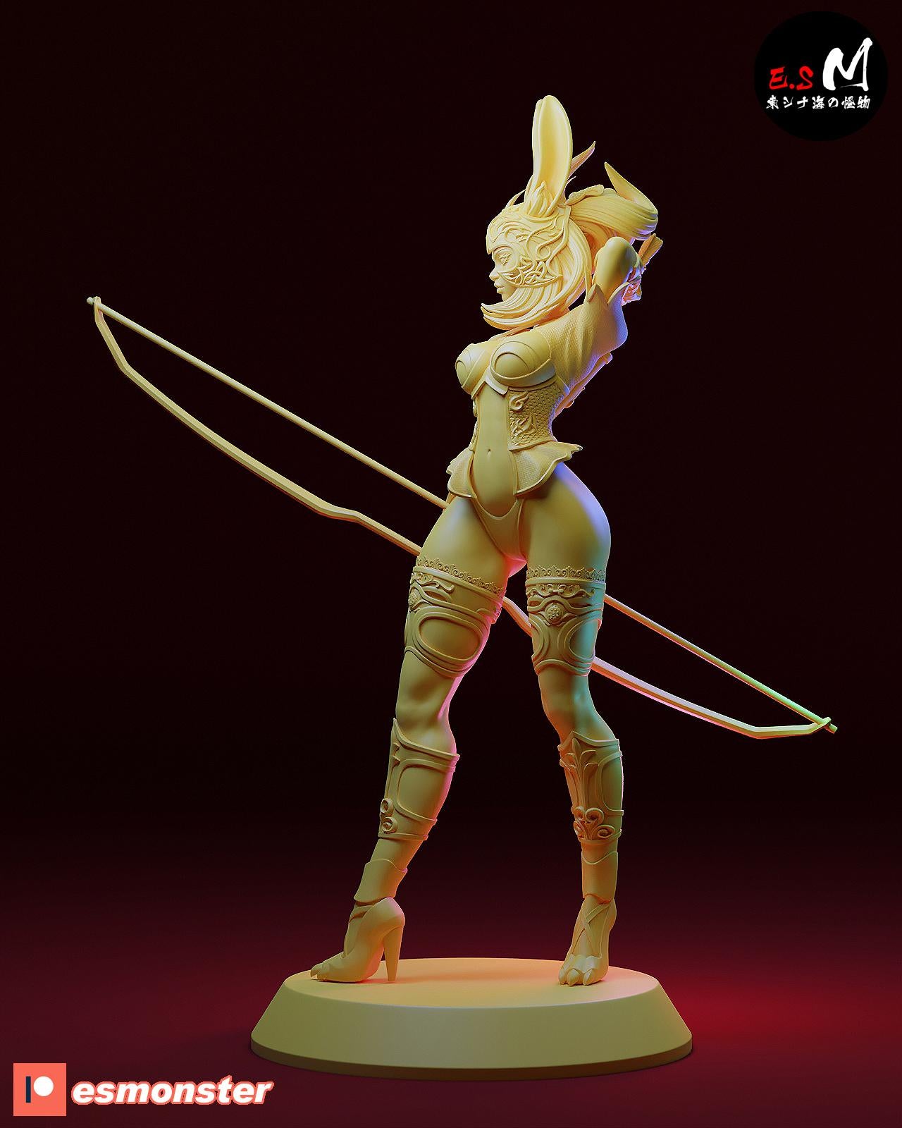Viera Archer | Resin Garage Kit Sculpture Anime Video Game Fan Art Statue | E.S Monster