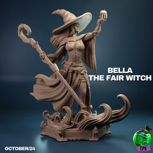 Bella the Fair Witch Sorceress Mage | Tabletop Gaming Mini or Display Figure | TPKLab