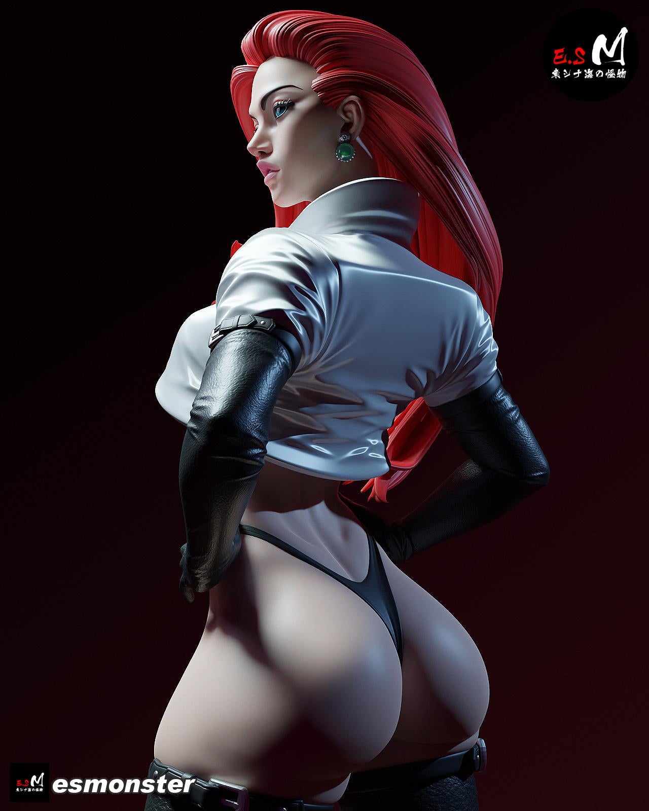 Ravishing Rocket Team Leader | Resin Garage Kit Sculpture Anime Video Game Fan Art Statue | E.S Monster