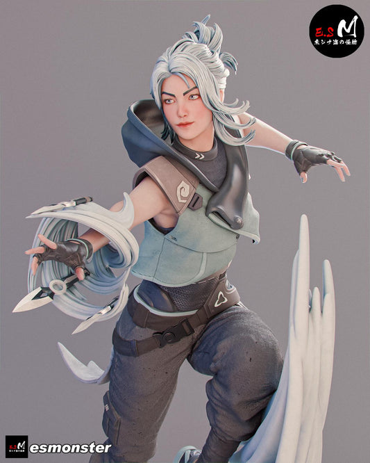 Agile Tailwind | Resin Garage Kit Sculpture Anime Video Game Fan Art Statue | E.S Monster