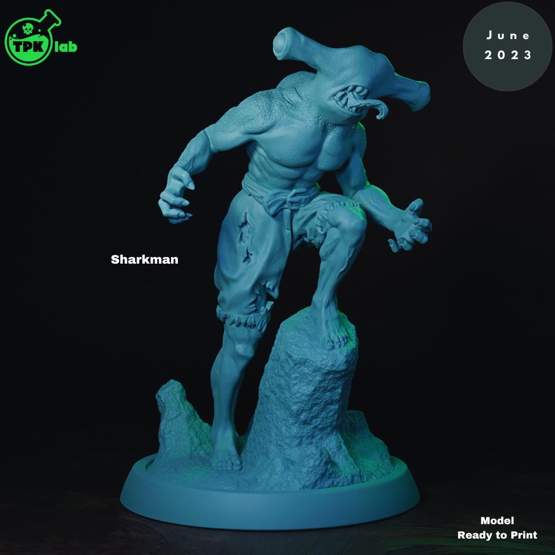 Cursed Pirates Sea Lycanthropes Monsters | Tabletop Gaming Miniature | TPKLab