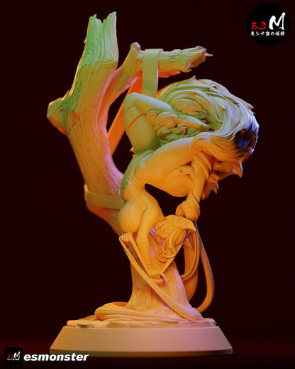 Igumi Fox | Resin Garage Kit Sculpture Anime Video Game Fan Art Statue | E.S Monster