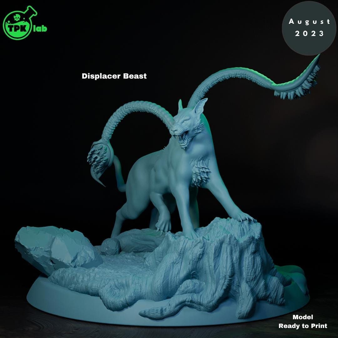 Displacer Beast Phase Cat | Tabletop Gaming Miniature | TPKLab