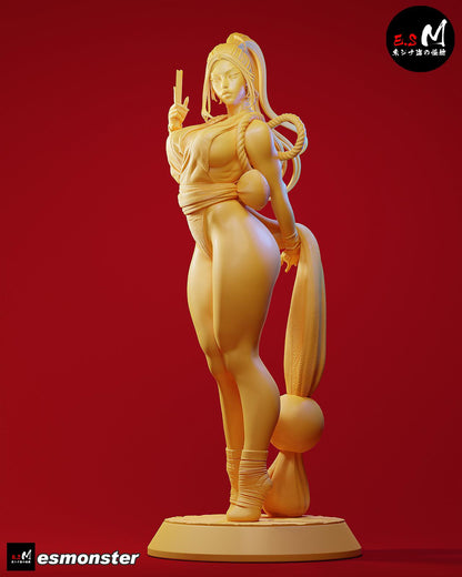Queen of Fighters | Resin Garage Kit Sculpture Anime Video Game Fan Art Statue | E.S Monster