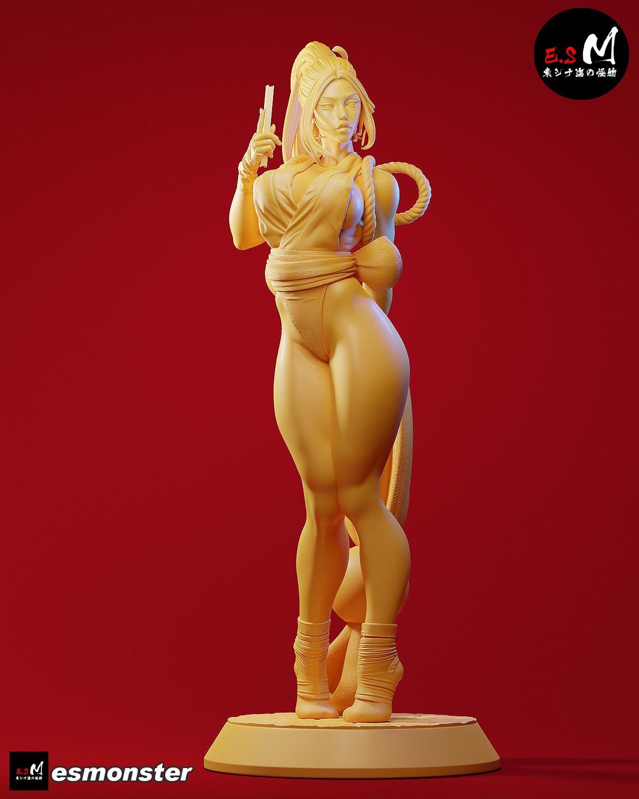 Queen of Fighters | Resin Garage Kit Sculpture Anime Video Game Fan Art Statue | E.S Monster