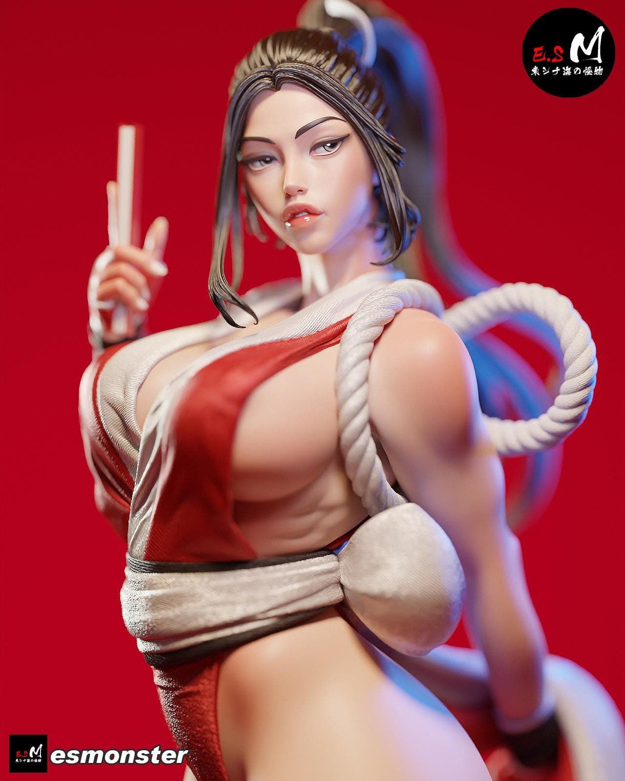 Queen of Fighters | Resin Garage Kit Sculpture Anime Video Game Fan Art Statue | E.S Monster