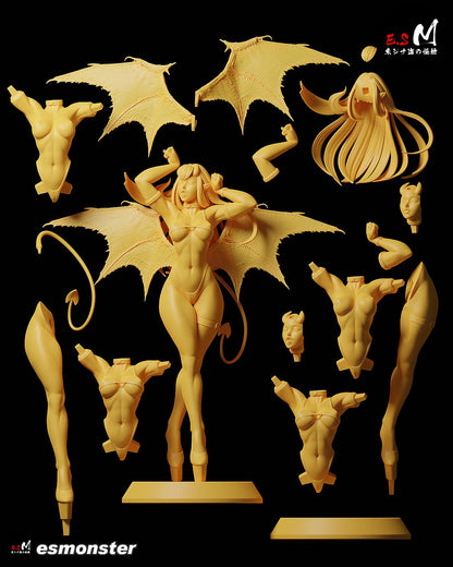 Red Succubus | Resin Garage Kit Sculpture Anime Video Game Fan Art Statue | E.S Monster